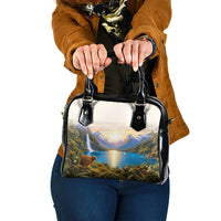 New Zealand Flag Shoulder Handbag Scenic Nature LT05 One Size Multicolor - Polynesian Pride