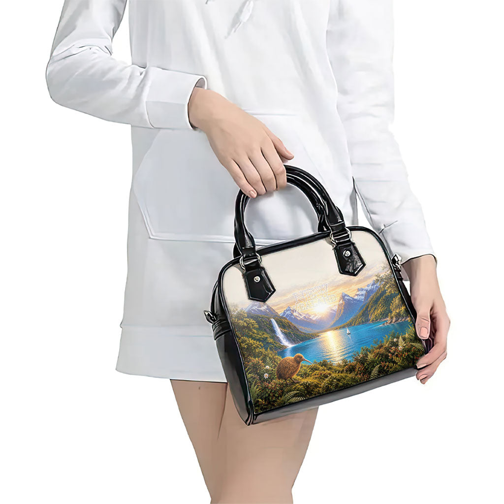 New Zealand Flag Shoulder Handbag Scenic Nature LT05 - Polynesian Pride
