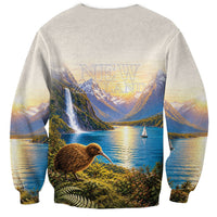 New Zealand Flag Sweatshirt Scenic Nature LT05 - Polynesian Pride