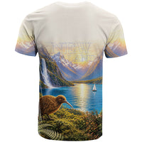 New Zealand Flag T Shirt Scenic Nature LT05 - Polynesian Pride