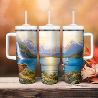New Zealand Flag Tumbler With Handle Scenic Nature LT05 - Polynesian Pride