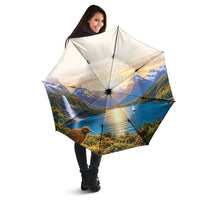 New Zealand Flag Umbrella Scenic Nature LT05 - Polynesian Pride