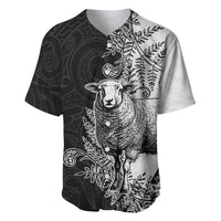 New Zealand Aotearoa Hipi Baseball Jersey Maori Pattern LT05 Black - Polynesian Pride