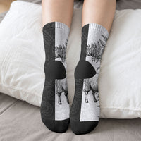 New Zealand Aotearoa Hipi Crew Socks Maori Pattern LT05 - Polynesian Pride