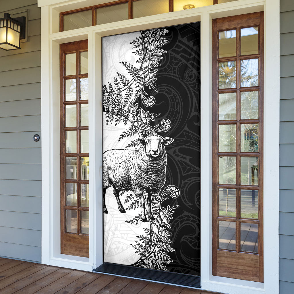 New Zealand Aotearoa Hipi Door Cover Maori Pattern LT05 - Polynesian Pride
