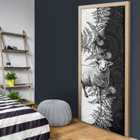 New Zealand Aotearoa Hipi Door Cover Maori Pattern LT05 - Polynesian Pride