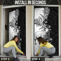 New Zealand Aotearoa Hipi Door Cover Maori Pattern LT05 - Polynesian Pride