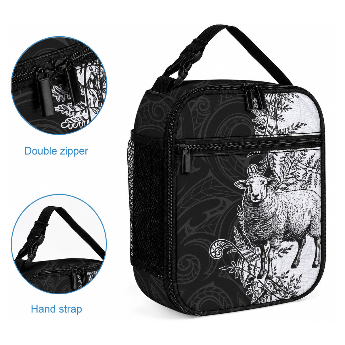 New Zealand Aotearoa Hipi Lunch Bag Maori Pattern LT05 - Polynesian Pride