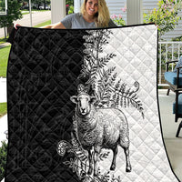 New Zealand Aotearoa Hipi Quilt Maori Pattern LT05 Black - Polynesian Pride