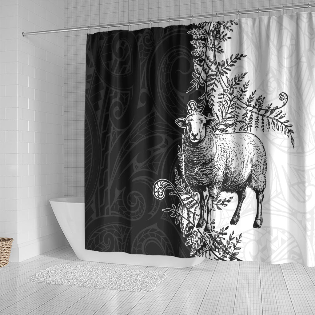 New Zealand Aotearoa Hipi Shower Curtain Maori Pattern LT05 - Polynesian Pride
