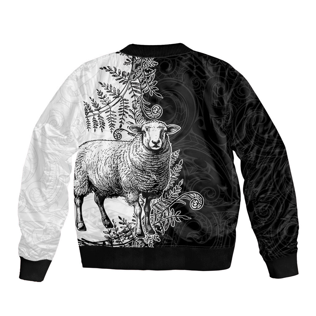 New Zealand Aotearoa Hipi Sleeve Zip Bomber Jacket Maori Pattern LT05 - Polynesian Pride