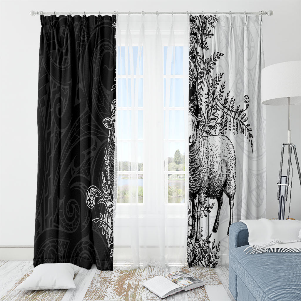 New Zealand Aotearoa Hipi Window Curtain Maori Pattern LT05 - Polynesian Pride