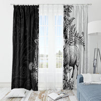New Zealand Aotearoa Hipi Window Curtain Maori Pattern LT05 - Polynesian Pride