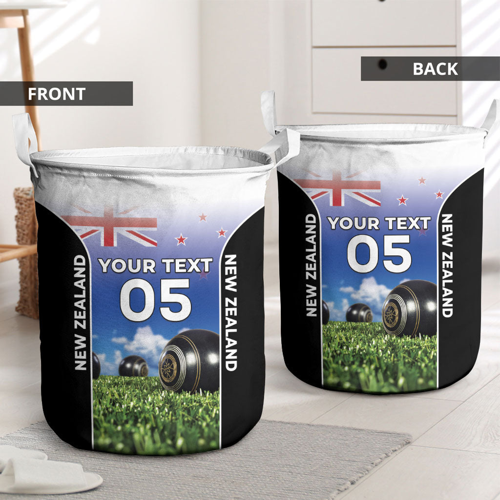 Custom New Zealand Lawn Bowls Laundry Basket Unique Style LT05 - Polynesian Pride