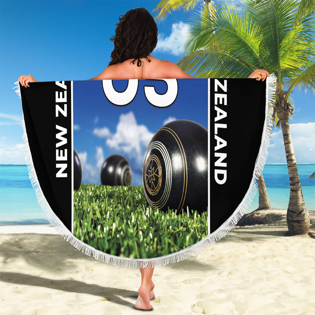 Custom New Zealand Lawn Bowls Beach Blanket Unique Style LT05 - Polynesian Pride