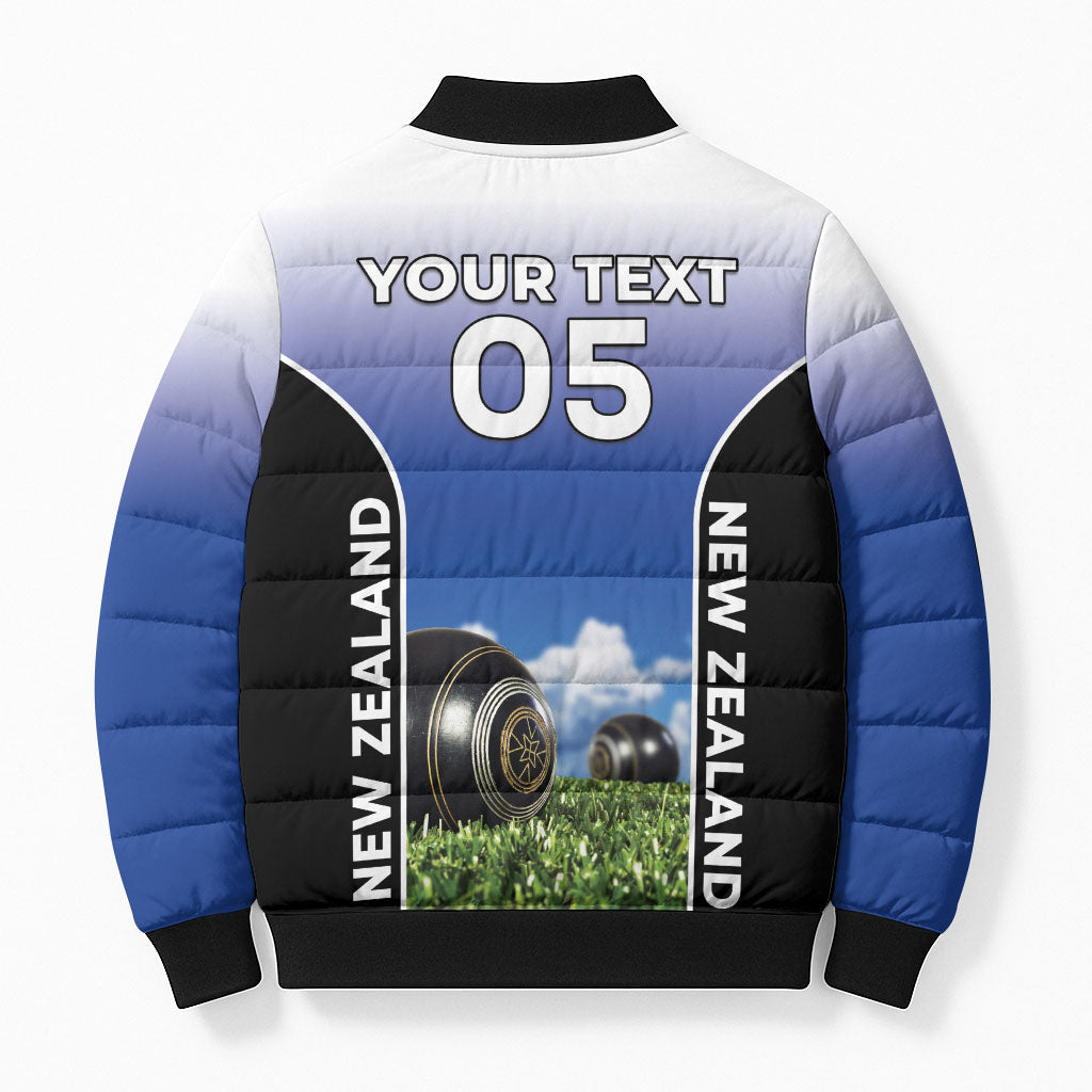 Custom New Zealand Lawn Bowls Bomber Puffer Jacket Unique Style LT05 - Polynesian Pride