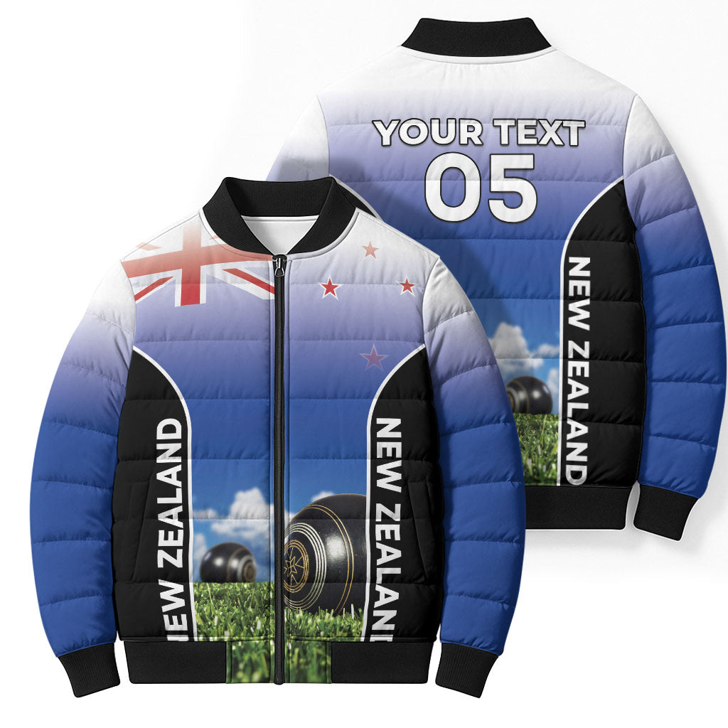 Custom New Zealand Lawn Bowls Bomber Puffer Jacket Unique Style LT05 - Polynesian Pride