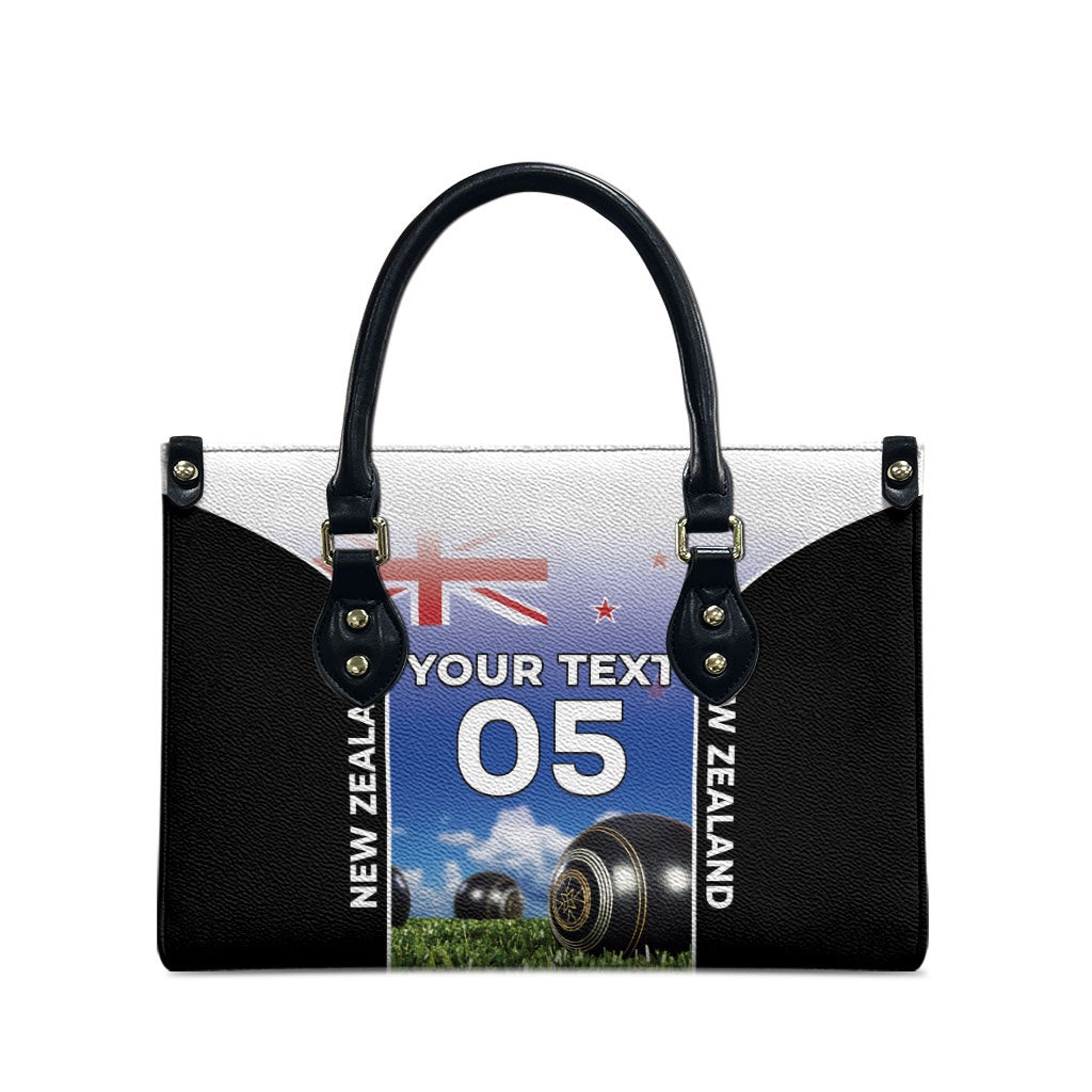 Custom New Zealand Lawn Bowls Leather Bag Unique Style LT05 - Polynesian Pride