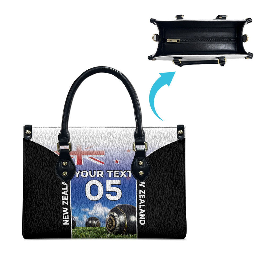 Custom New Zealand Lawn Bowls Leather Bag Unique Style LT05 - Polynesian Pride
