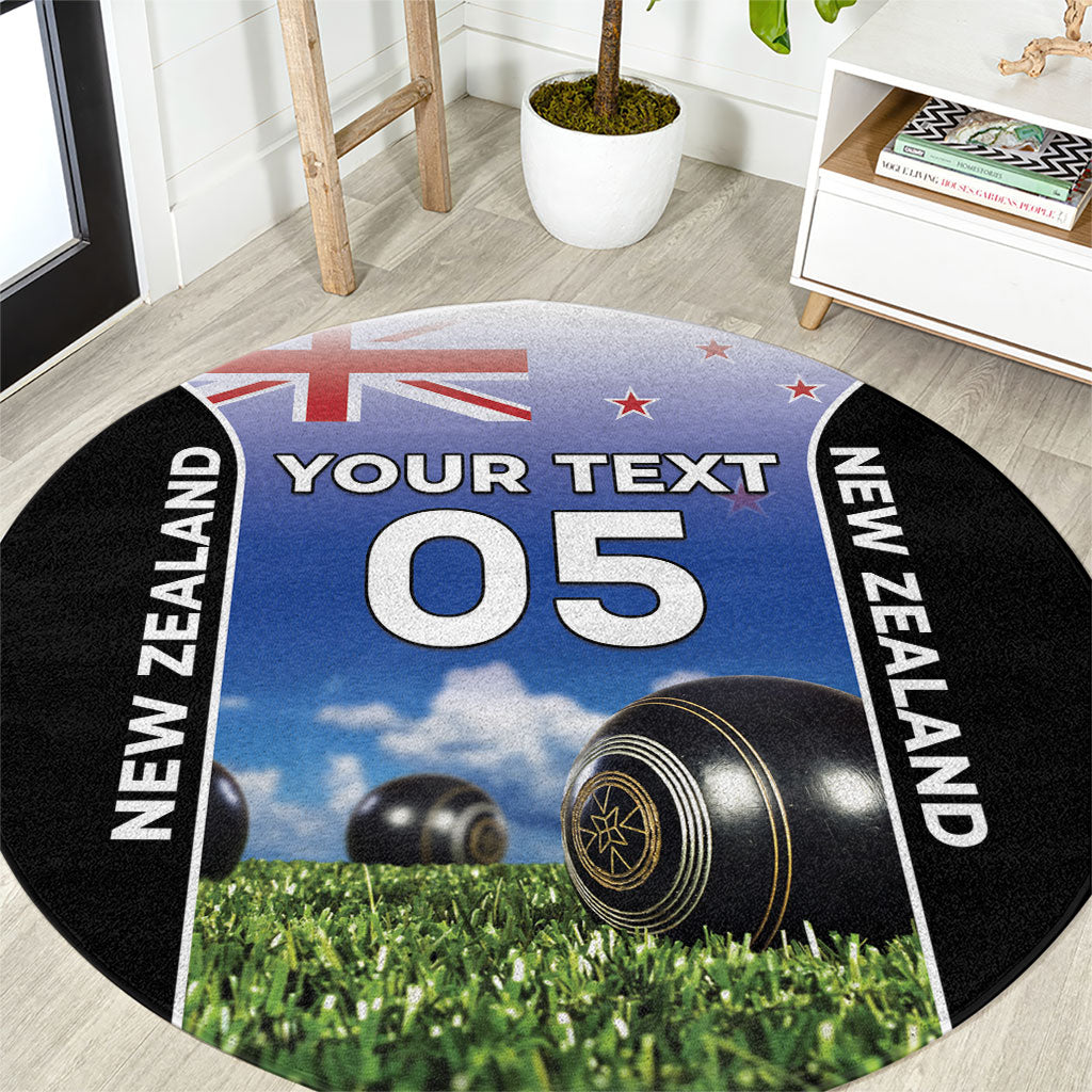 Custom New Zealand Lawn Bowls Round Carpet Unique Style LT05 Multicolor - Polynesian Pride