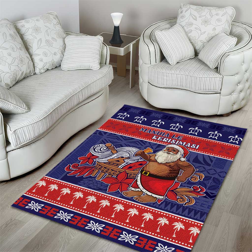 Samoa Christmas Area Rug Samoan Santa Claus Manuia Le Kerisimasi