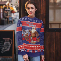 Samoa Christmas Ugly Christmas Sweater Samoan Santa Claus Manuia Le Kerisimasi