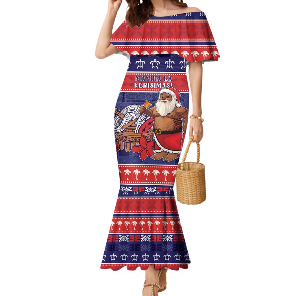 Samoa Christmas Mermaid Dress Samoan Santa Claus Manuia Le Kerisimasi