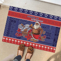 Samoa Christmas Rubber Doormat Samoan Santa Claus Manuia Le Kerisimasi
