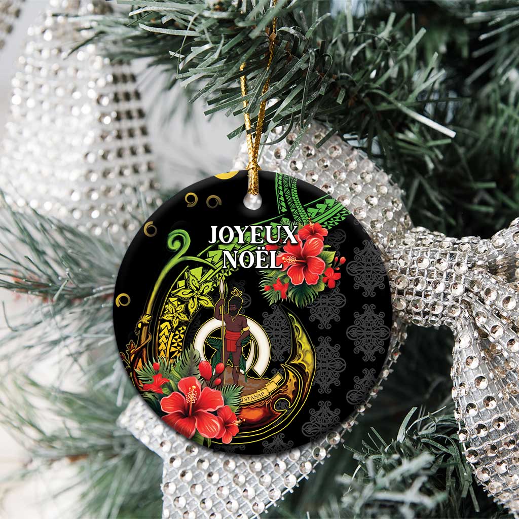 Love Vanuatu Christmas Ceramic Ornament God Yumi Polynesian Tribal Pattern LT05 - Polynesian Pride