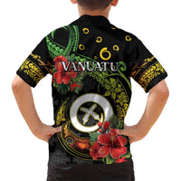 Love Vanuatu Christmas Family Matching Off Shoulder Maxi Dress and Hawaiian Shirt God Yumi Polynesian Tribal Pattern LT05 - Polynesian Pride