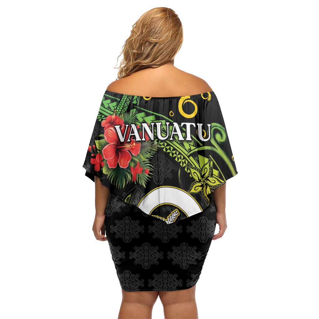 Love Vanuatu Christmas Family Matching Off Shoulder Short Dress and Hawaiian Shirt God Yumi Polynesian Tribal Pattern LT05 - Polynesian Pride