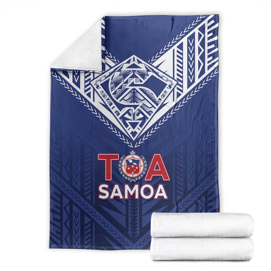 Super Toa Samoa Rugby Blanket Warrior Spirit LT05
