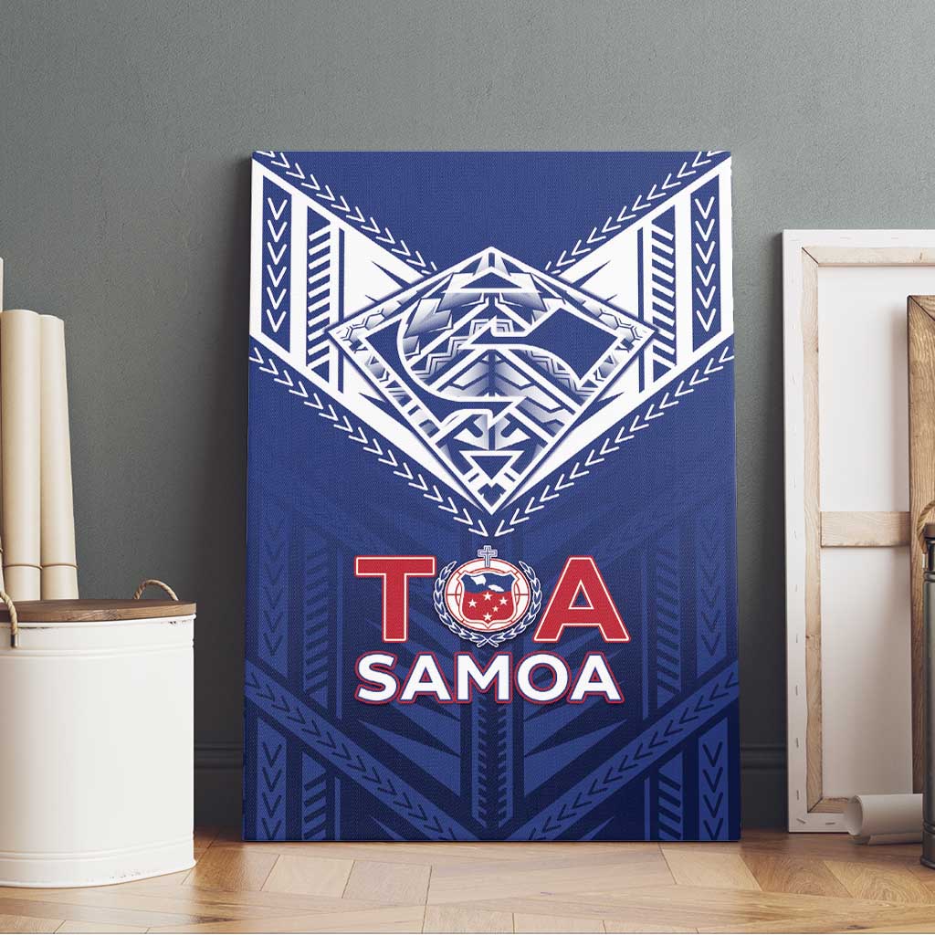 Super Toa Samoa Rugby Canvas Wall Art Warrior Spirit LT05