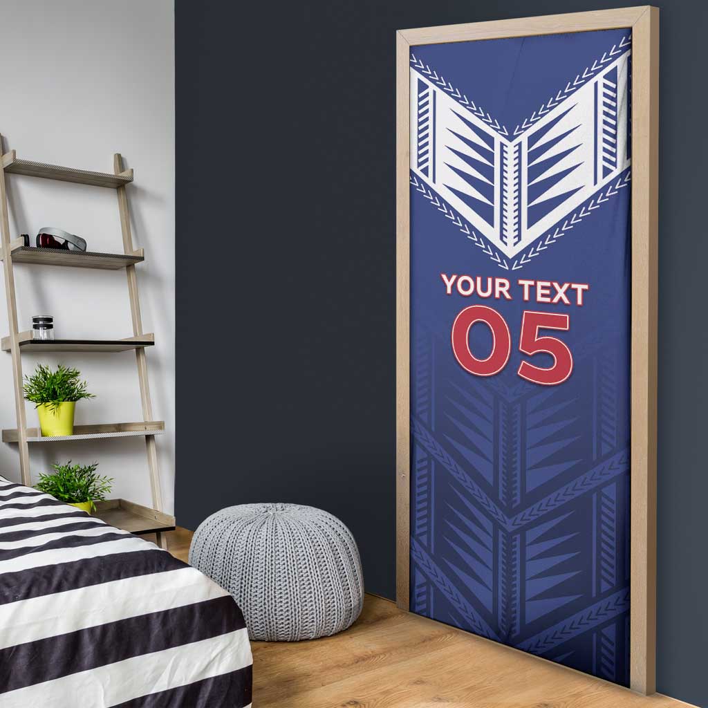 Super Toa Samoa Rugby Custom Door Cover Warrior Spirit LT05