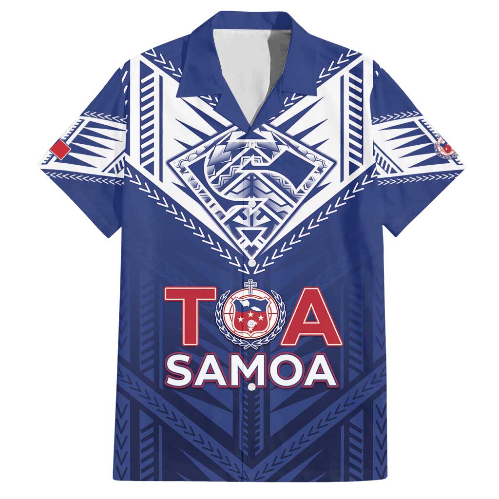 Super Toa Samoa Rugby Custom Family Matching Off Shoulder Short Dress and Hawaiian Shirt Warrior Spirit LT05