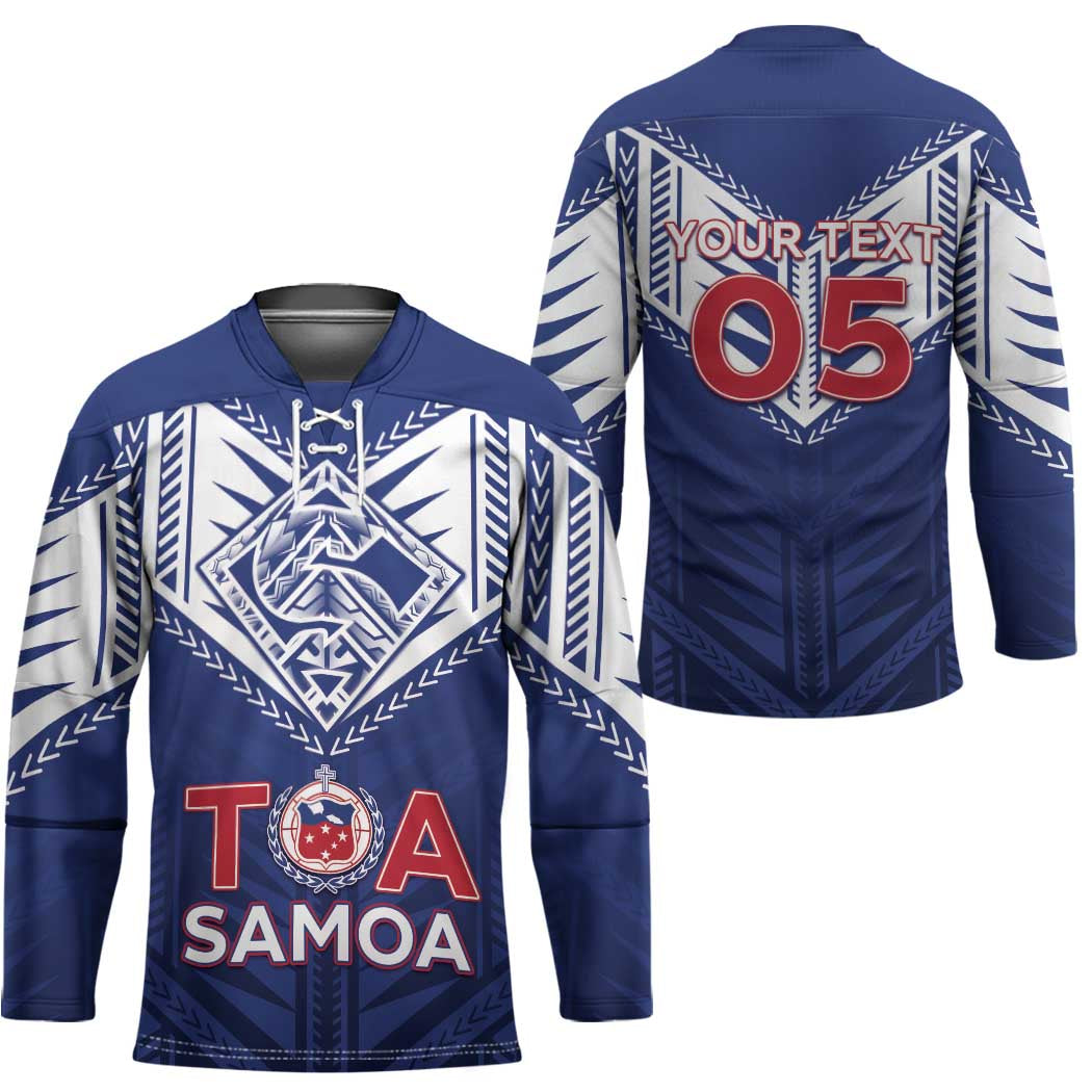 Super Toa Samoa Rugby Custom Hockey Jersey Warrior Spirit LT05