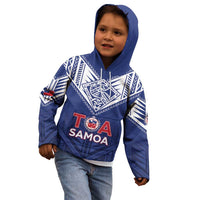Super Toa Samoa Rugby Custom Kid Hoodie Warrior Spirit LT05