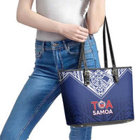 Super Toa Samoa Rugby Leather Tote Bag Warrior Spirit LT05