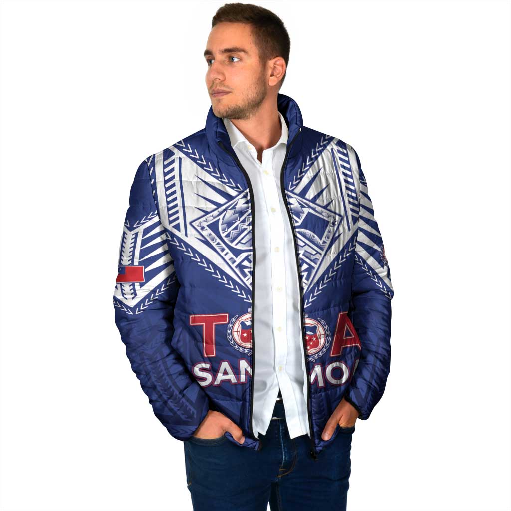 Super Toa Samoa Rugby Custom Padded Jacket Warrior Spirit LT05