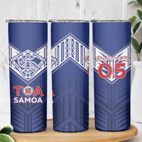 Super Toa Samoa Rugby Custom Skinny Tumbler Warrior Spirit LT05