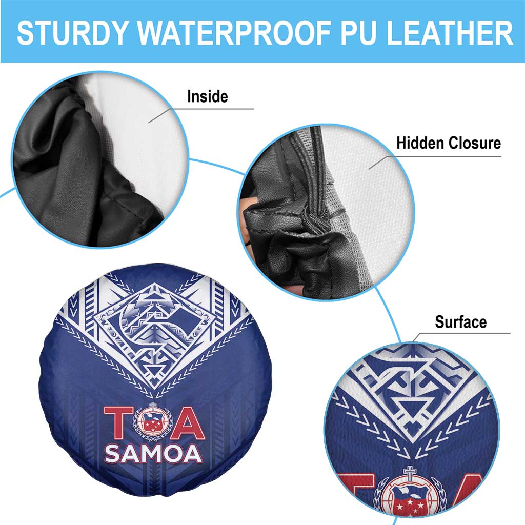 Super Toa Samoa Rugby Spare Tire Cover Warrior Spirit LT05