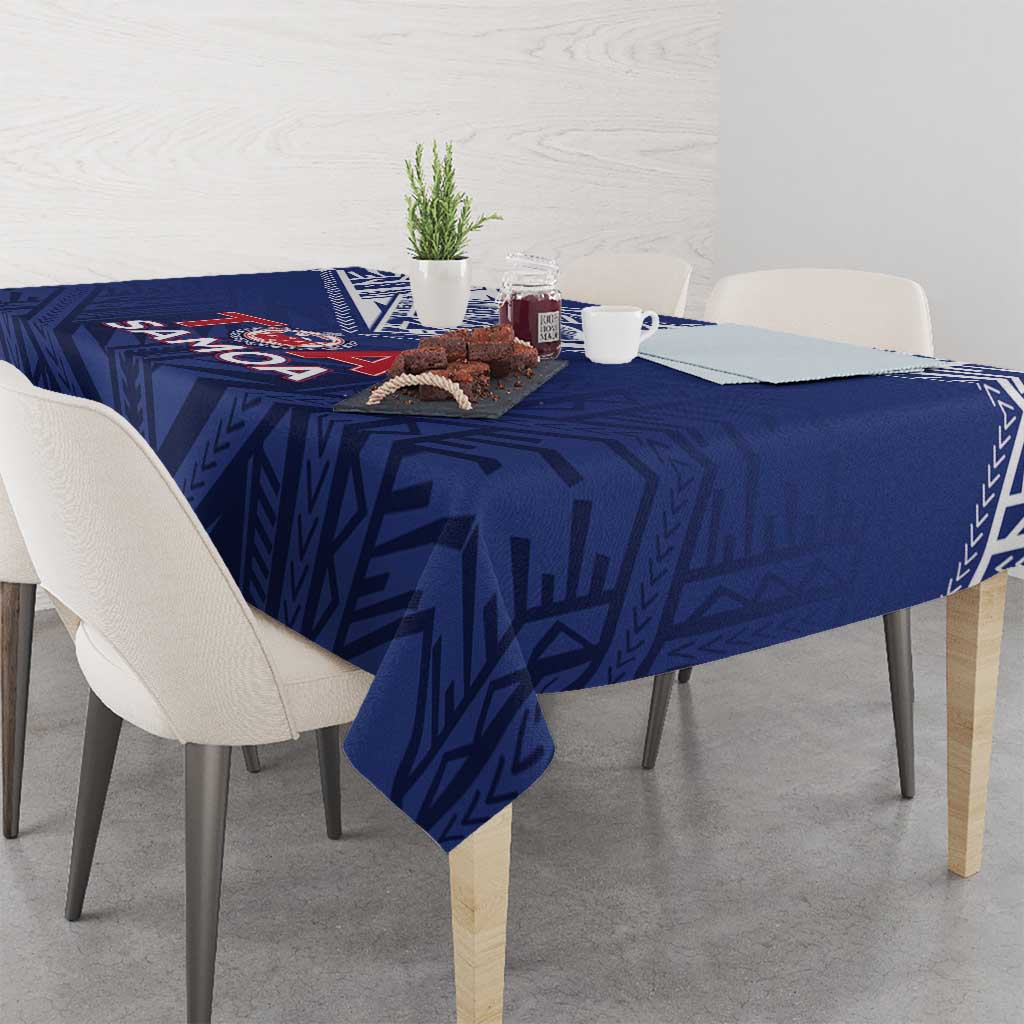 Super Toa Samoa Rugby Tablecloth Warrior Spirit LT05