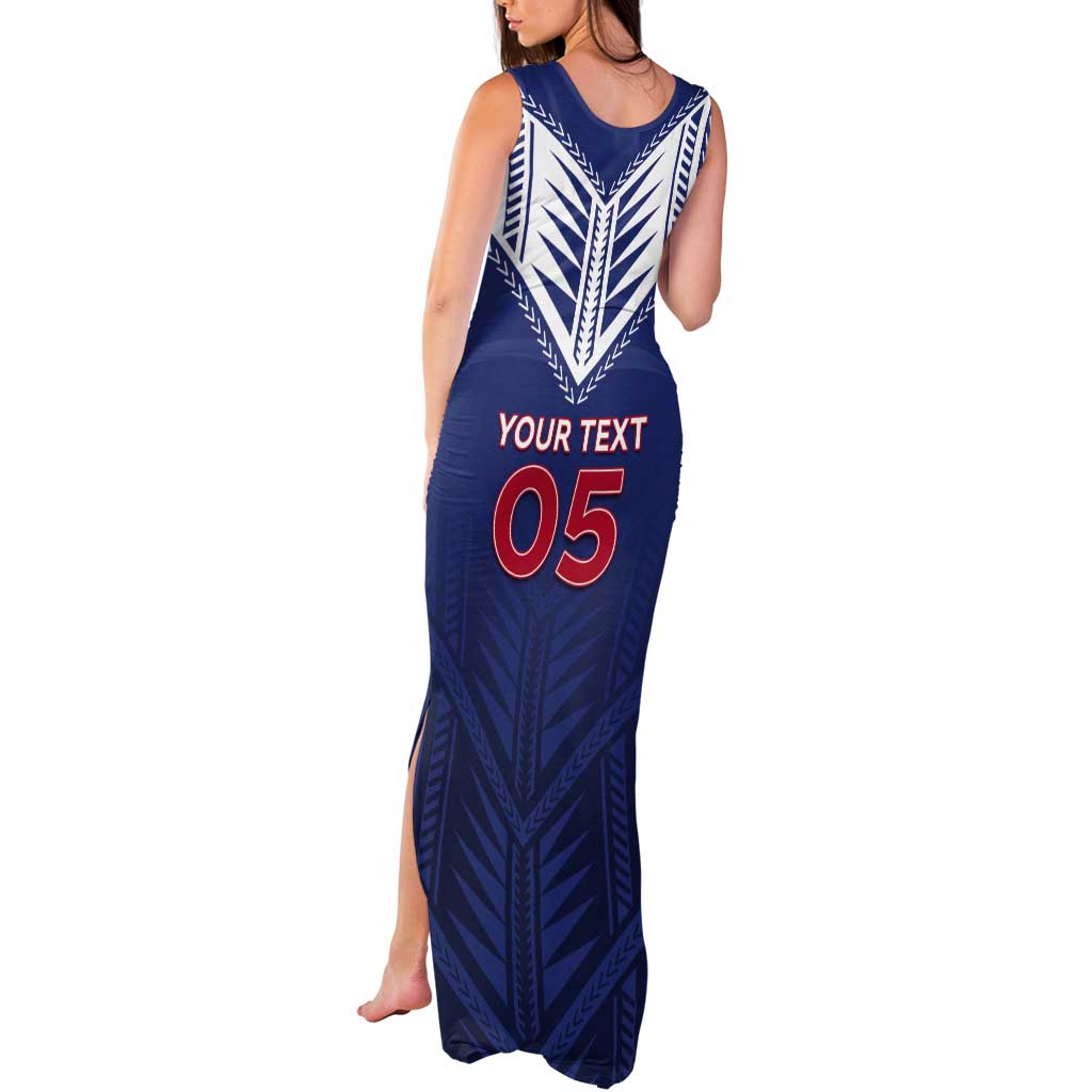 Super Toa Samoa Rugby Custom Tank Maxi Dress Warrior Spirit LT05