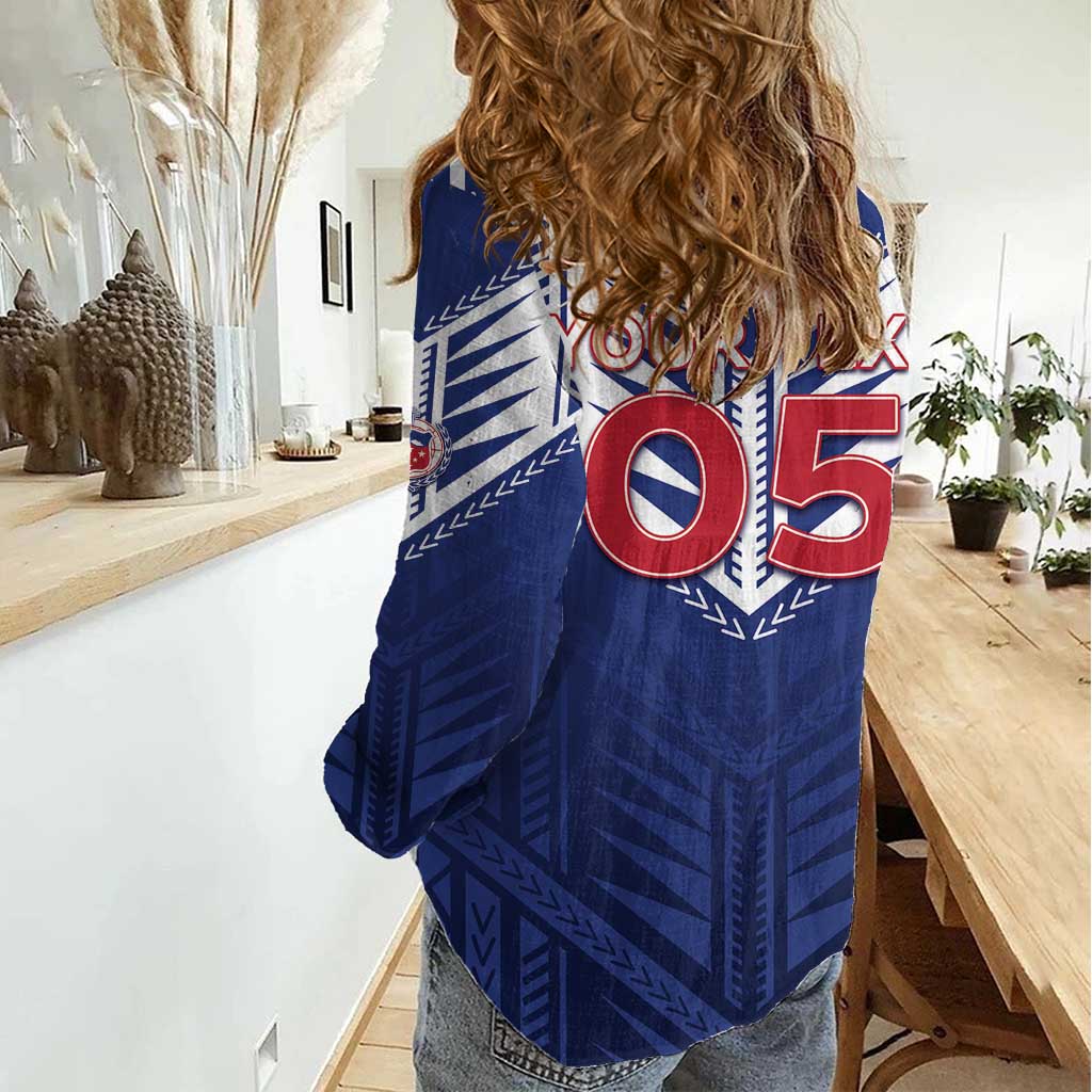 Super Toa Samoa Rugby Custom Women Casual Shirt Warrior Spirit LT05