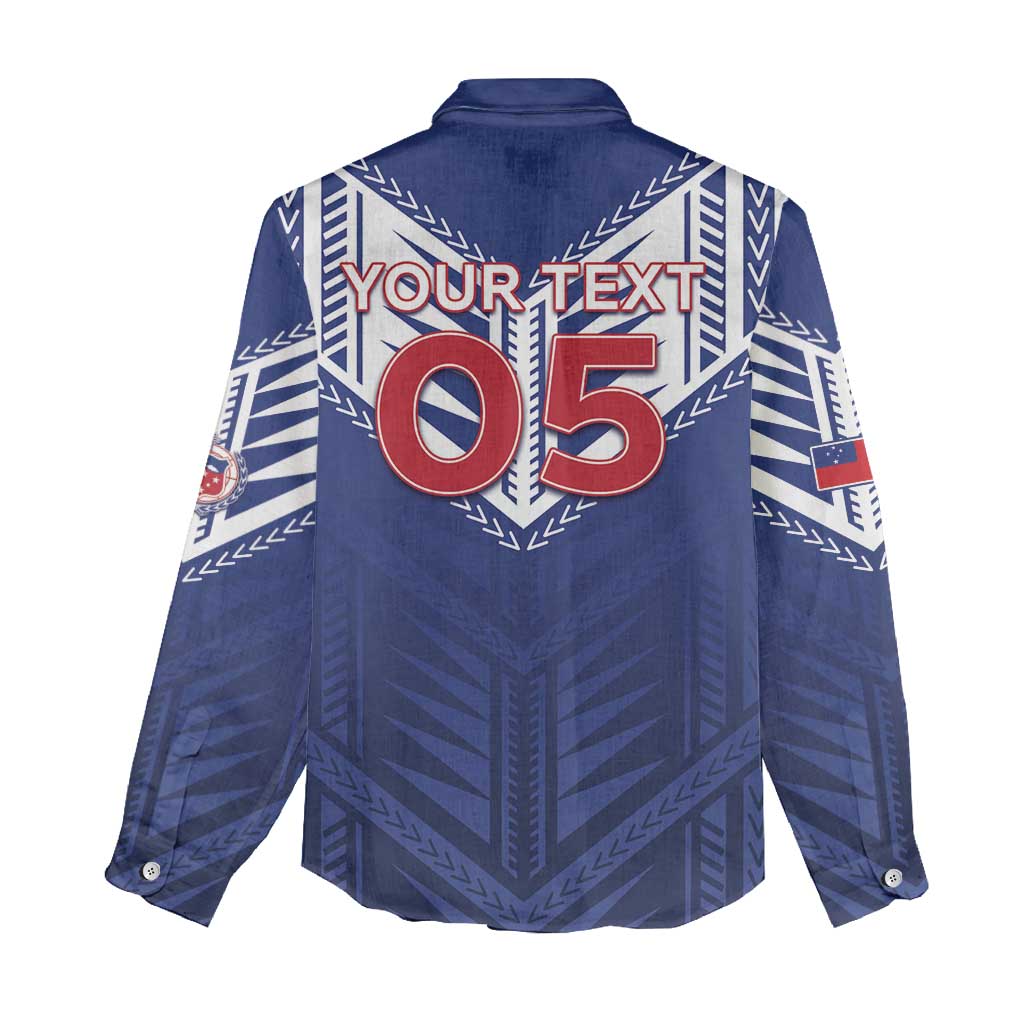 Super Toa Samoa Rugby Custom Women Casual Shirt Warrior Spirit LT05