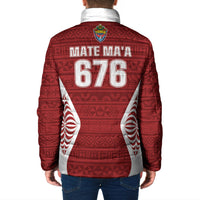 Mate Maa Tonga Rugby Padded Jacket Kupesi Tokelau Feletoa Pattern LT05 - Polynesian Pride