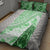 Hawaiian Tapa Quilt Bed Set Traditional Vintage Pattern Green LT05 - Polynesian Pride