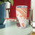 Hawaiian Tapa Tumbler Cup Traditional Vintage Pattern Orange