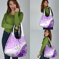 Hawaiian Tapa Grocery Bag Traditional Vintage Pattern Violet LT05 - Polynesian Pride