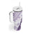 Hawaiian Tapa Tumbler With Handle Traditional Vintage Pattern Violet